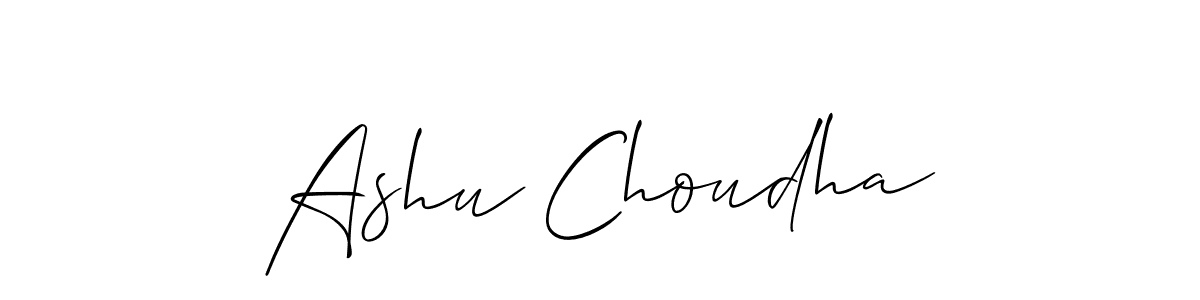 Ashu Choudha stylish signature style. Best Handwritten Sign (Allison_Script) for my name. Handwritten Signature Collection Ideas for my name Ashu Choudha. Ashu Choudha signature style 2 images and pictures png
