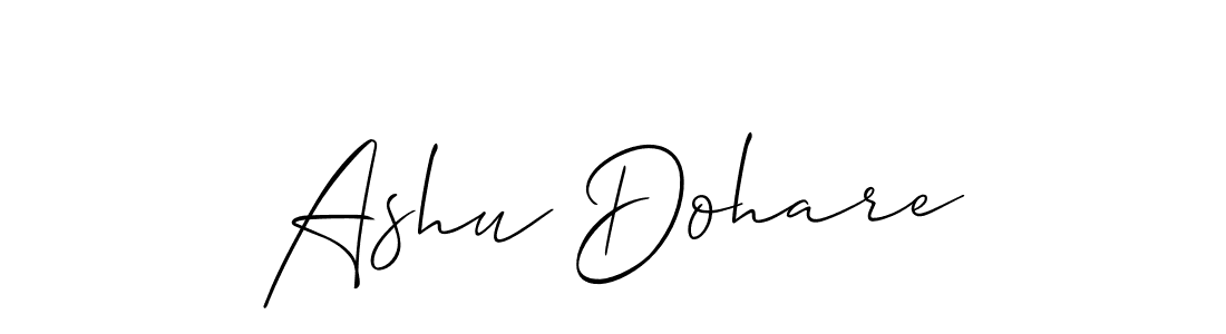 if you are searching for the best signature style for your name Ashu Dohare. so please give up your signature search. here we have designed multiple signature styles  using Allison_Script. Ashu Dohare signature style 2 images and pictures png