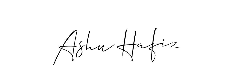 It looks lik you need a new signature style for name Ashu Hafiz. Design unique handwritten (Allison_Script) signature with our free signature maker in just a few clicks. Ashu Hafiz signature style 2 images and pictures png