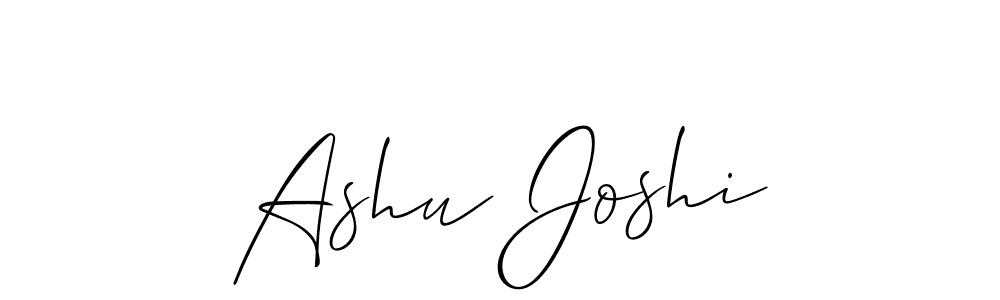 Make a short Ashu Joshi signature style. Manage your documents anywhere anytime using Allison_Script. Create and add eSignatures, submit forms, share and send files easily. Ashu Joshi signature style 2 images and pictures png