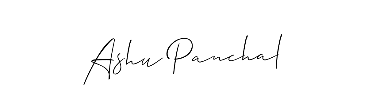 Make a short Ashu Panchal signature style. Manage your documents anywhere anytime using Allison_Script. Create and add eSignatures, submit forms, share and send files easily. Ashu Panchal signature style 2 images and pictures png