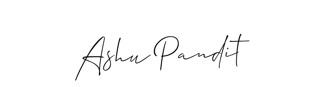 It looks lik you need a new signature style for name Ashu Pandit. Design unique handwritten (Allison_Script) signature with our free signature maker in just a few clicks. Ashu Pandit signature style 2 images and pictures png