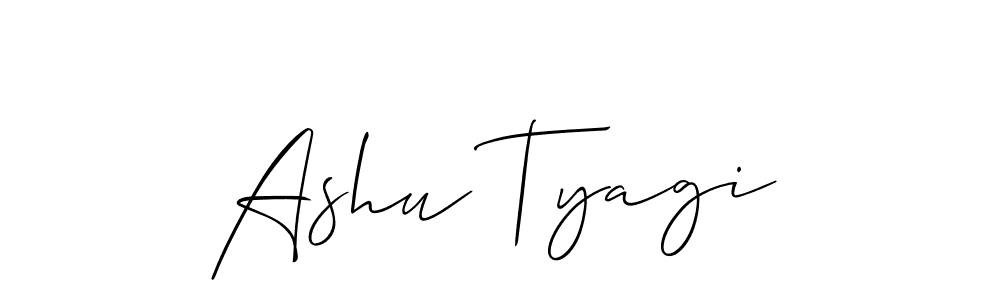 Make a beautiful signature design for name Ashu Tyagi. Use this online signature maker to create a handwritten signature for free. Ashu Tyagi signature style 2 images and pictures png