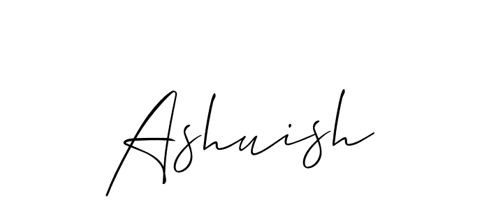 Create a beautiful signature design for name Ashuish. With this signature (Allison_Script) fonts, you can make a handwritten signature for free. Ashuish signature style 2 images and pictures png