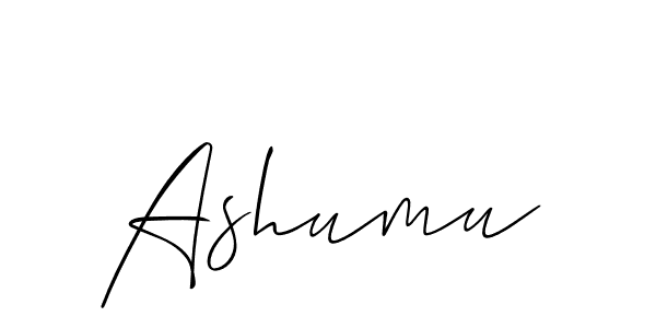 Best and Professional Signature Style for Ashumu. Allison_Script Best Signature Style Collection. Ashumu signature style 2 images and pictures png
