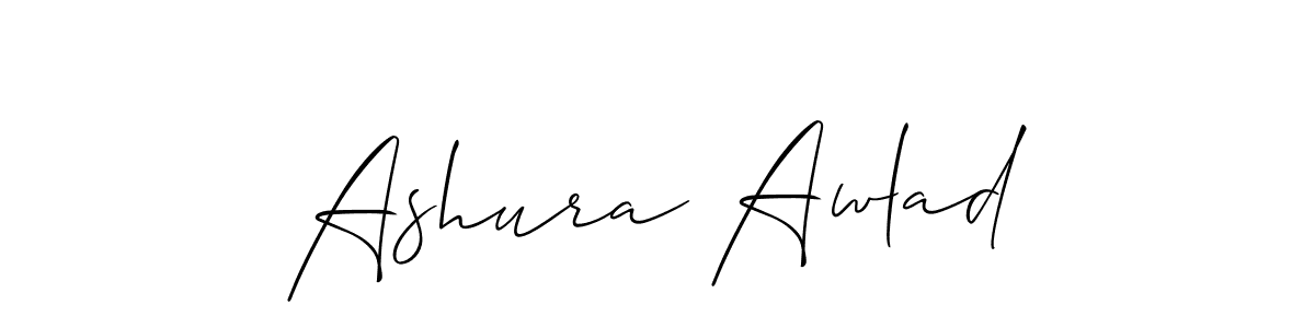 The best way (Allison_Script) to make a short signature is to pick only two or three words in your name. The name Ashura Awlad include a total of six letters. For converting this name. Ashura Awlad signature style 2 images and pictures png