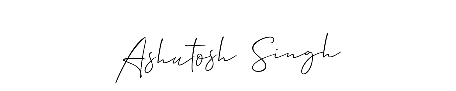 Also You can easily find your signature by using the search form. We will create Ashutosh  Singh name handwritten signature images for you free of cost using Allison_Script sign style. Ashutosh  Singh signature style 2 images and pictures png