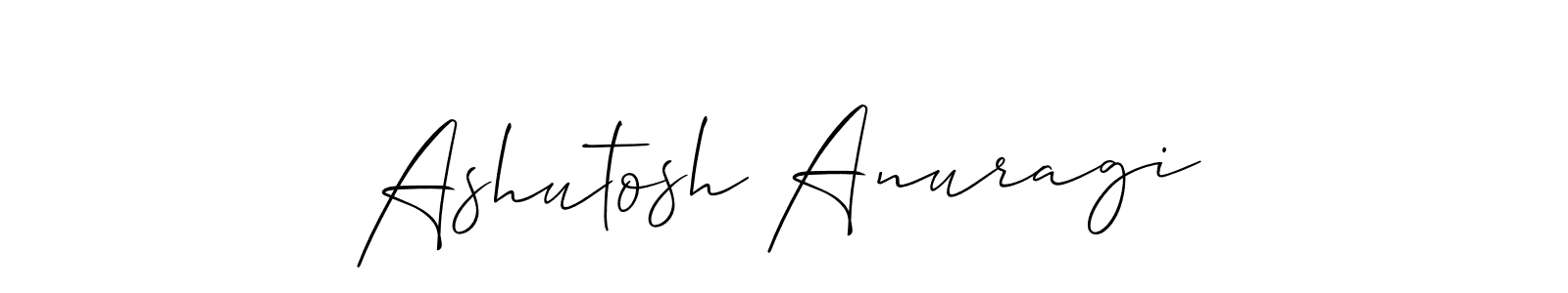 It looks lik you need a new signature style for name Ashutosh Anuragi. Design unique handwritten (Allison_Script) signature with our free signature maker in just a few clicks. Ashutosh Anuragi signature style 2 images and pictures png