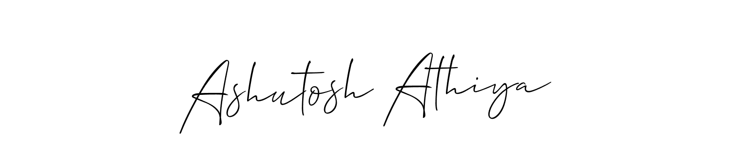 Similarly Allison_Script is the best handwritten signature design. Signature creator online .You can use it as an online autograph creator for name Ashutosh Athiya. Ashutosh Athiya signature style 2 images and pictures png