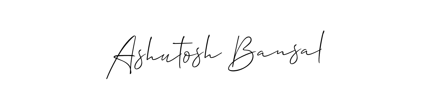 Similarly Allison_Script is the best handwritten signature design. Signature creator online .You can use it as an online autograph creator for name Ashutosh Bansal. Ashutosh Bansal signature style 2 images and pictures png