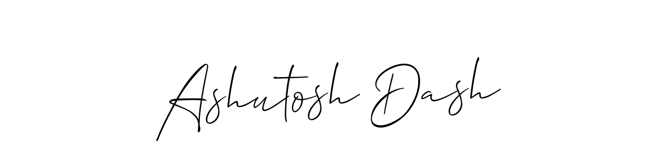 Use a signature maker to create a handwritten signature online. With this signature software, you can design (Allison_Script) your own signature for name Ashutosh Dash. Ashutosh Dash signature style 2 images and pictures png