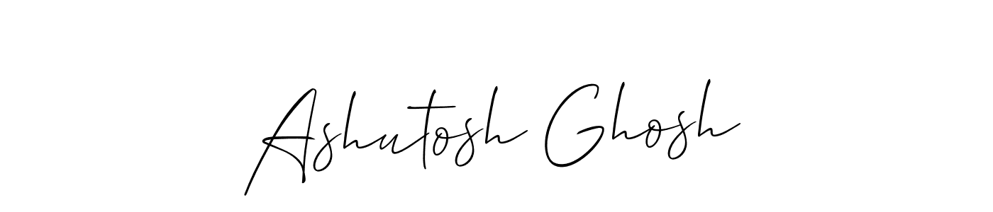 How to make Ashutosh Ghosh name signature. Use Allison_Script style for creating short signs online. This is the latest handwritten sign. Ashutosh Ghosh signature style 2 images and pictures png
