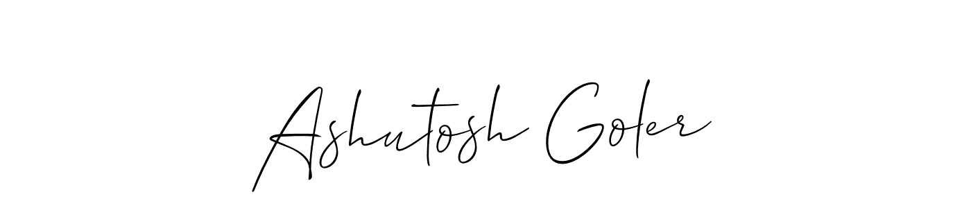 Best and Professional Signature Style for Ashutosh Goler. Allison_Script Best Signature Style Collection. Ashutosh Goler signature style 2 images and pictures png