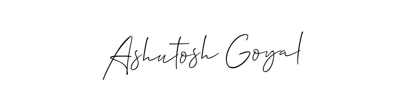 if you are searching for the best signature style for your name Ashutosh Goyal. so please give up your signature search. here we have designed multiple signature styles  using Allison_Script. Ashutosh Goyal signature style 2 images and pictures png
