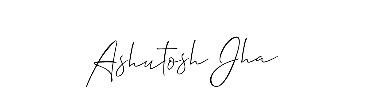 Use a signature maker to create a handwritten signature online. With this signature software, you can design (Allison_Script) your own signature for name Ashutosh Jha. Ashutosh Jha signature style 2 images and pictures png