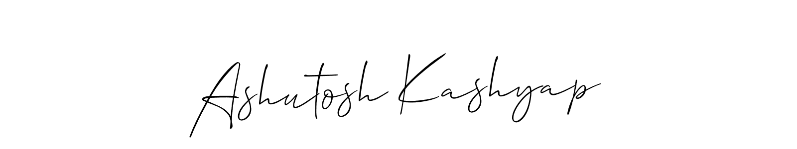 Ashutosh Kashyap stylish signature style. Best Handwritten Sign (Allison_Script) for my name. Handwritten Signature Collection Ideas for my name Ashutosh Kashyap. Ashutosh Kashyap signature style 2 images and pictures png