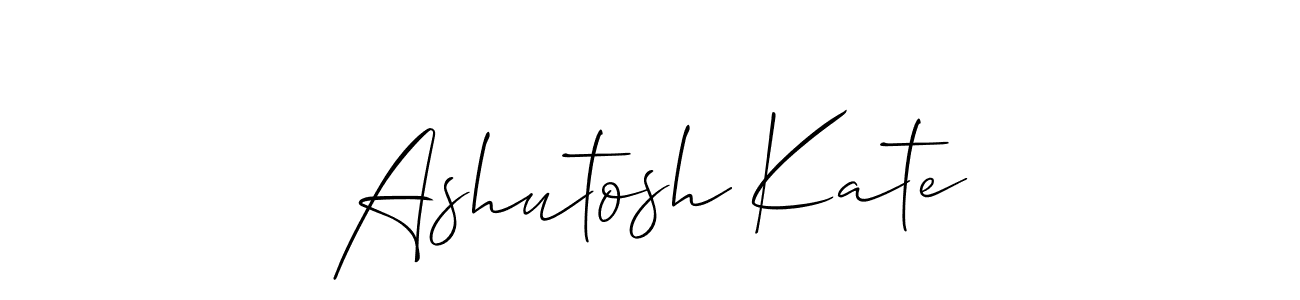 Best and Professional Signature Style for Ashutosh Kate. Allison_Script Best Signature Style Collection. Ashutosh Kate signature style 2 images and pictures png