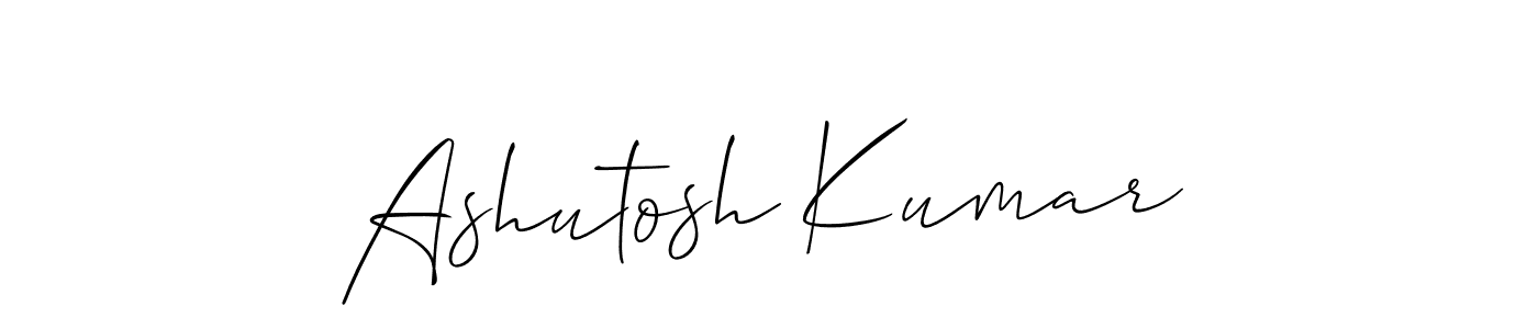 Design your own signature with our free online signature maker. With this signature software, you can create a handwritten (Allison_Script) signature for name Ashutosh Kumar. Ashutosh Kumar signature style 2 images and pictures png