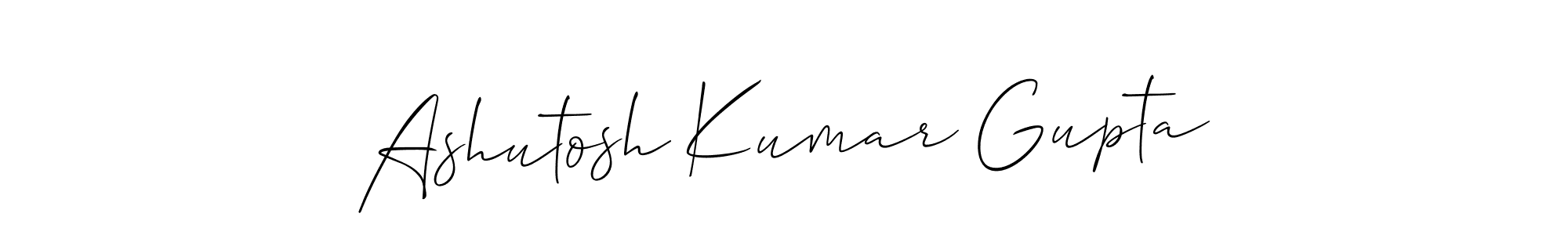 You should practise on your own different ways (Allison_Script) to write your name (Ashutosh Kumar Gupta) in signature. don't let someone else do it for you. Ashutosh Kumar Gupta signature style 2 images and pictures png