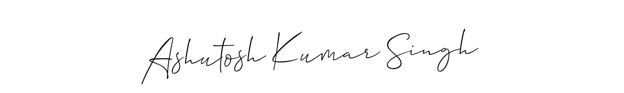 Allison_Script is a professional signature style that is perfect for those who want to add a touch of class to their signature. It is also a great choice for those who want to make their signature more unique. Get Ashutosh Kumar Singh name to fancy signature for free. Ashutosh Kumar Singh signature style 2 images and pictures png