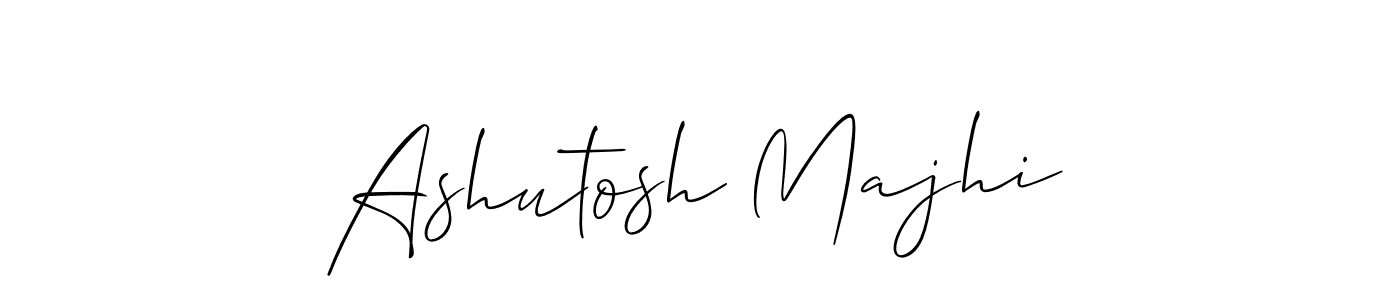 How to make Ashutosh Majhi name signature. Use Allison_Script style for creating short signs online. This is the latest handwritten sign. Ashutosh Majhi signature style 2 images and pictures png