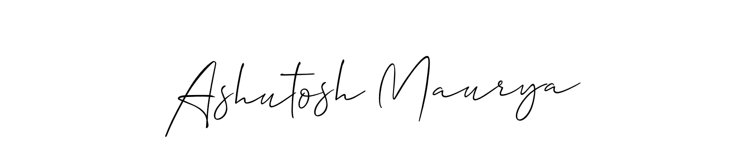 This is the best signature style for the Ashutosh Maurya name. Also you like these signature font (Allison_Script). Mix name signature. Ashutosh Maurya signature style 2 images and pictures png