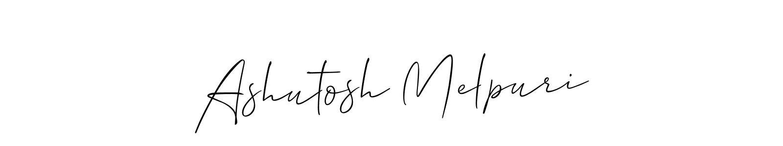 Ashutosh Melpuri stylish signature style. Best Handwritten Sign (Allison_Script) for my name. Handwritten Signature Collection Ideas for my name Ashutosh Melpuri. Ashutosh Melpuri signature style 2 images and pictures png