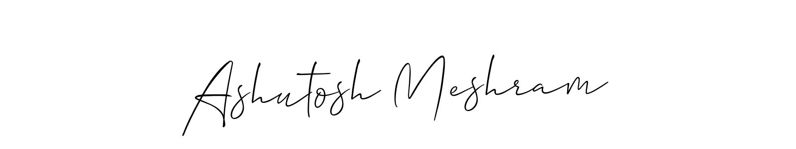 Also we have Ashutosh Meshram name is the best signature style. Create professional handwritten signature collection using Allison_Script autograph style. Ashutosh Meshram signature style 2 images and pictures png