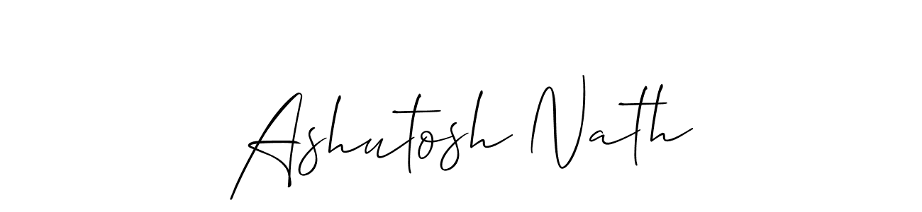 Make a beautiful signature design for name Ashutosh Nath. With this signature (Allison_Script) style, you can create a handwritten signature for free. Ashutosh Nath signature style 2 images and pictures png