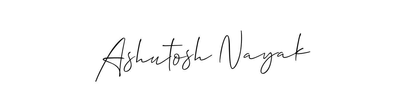 Create a beautiful signature design for name Ashutosh Nayak. With this signature (Allison_Script) fonts, you can make a handwritten signature for free. Ashutosh Nayak signature style 2 images and pictures png