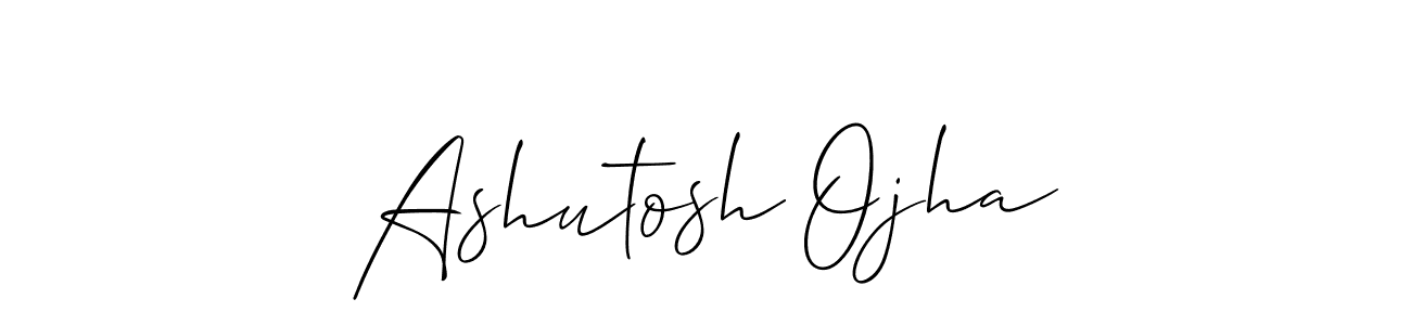 Make a beautiful signature design for name Ashutosh Ojha. With this signature (Allison_Script) style, you can create a handwritten signature for free. Ashutosh Ojha signature style 2 images and pictures png
