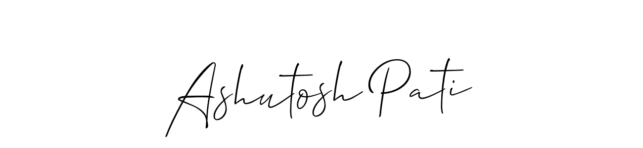 if you are searching for the best signature style for your name Ashutosh Pati. so please give up your signature search. here we have designed multiple signature styles  using Allison_Script. Ashutosh Pati signature style 2 images and pictures png