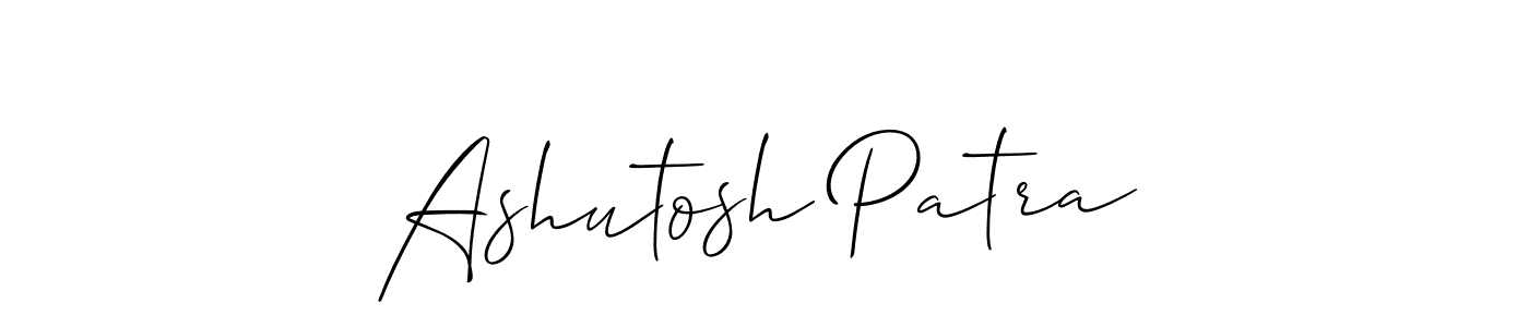 You should practise on your own different ways (Allison_Script) to write your name (Ashutosh Patra) in signature. don't let someone else do it for you. Ashutosh Patra signature style 2 images and pictures png