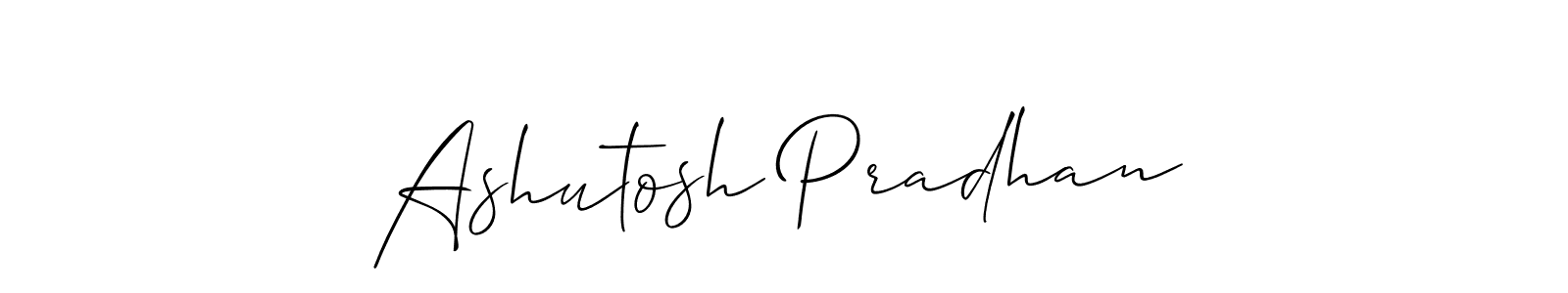 Design your own signature with our free online signature maker. With this signature software, you can create a handwritten (Allison_Script) signature for name Ashutosh Pradhan. Ashutosh Pradhan signature style 2 images and pictures png