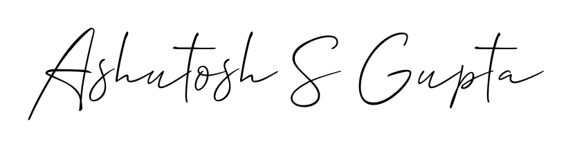 A stylish, flowing autograph style designed for name Ashutosh S Gupta using Allison_Script typography. Perfect for digital creative projects. Ashutosh S Gupta signature style 2 images and pictures png