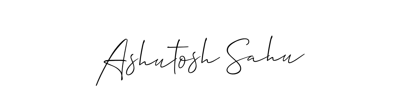 Create a beautiful signature design for name Ashutosh Sahu. With this signature (Allison_Script) fonts, you can make a handwritten signature for free. Ashutosh Sahu signature style 2 images and pictures png
