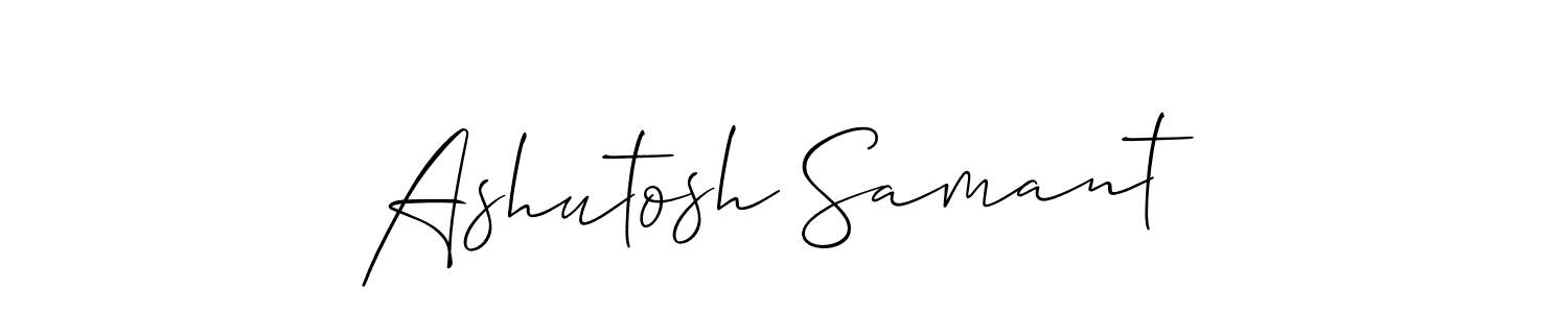 if you are searching for the best signature style for your name Ashutosh Samant. so please give up your signature search. here we have designed multiple signature styles  using Allison_Script. Ashutosh Samant signature style 2 images and pictures png