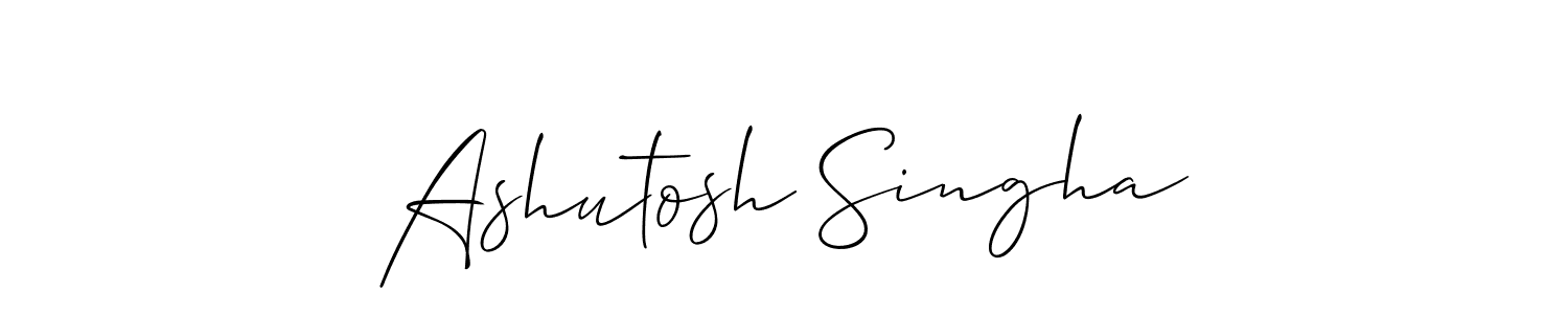 Make a beautiful signature design for name Ashutosh Singha. Use this online signature maker to create a handwritten signature for free. Ashutosh Singha signature style 2 images and pictures png