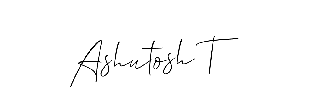 Design your own signature with our free online signature maker. With this signature software, you can create a handwritten (Allison_Script) signature for name Ashutosh T. Ashutosh T signature style 2 images and pictures png