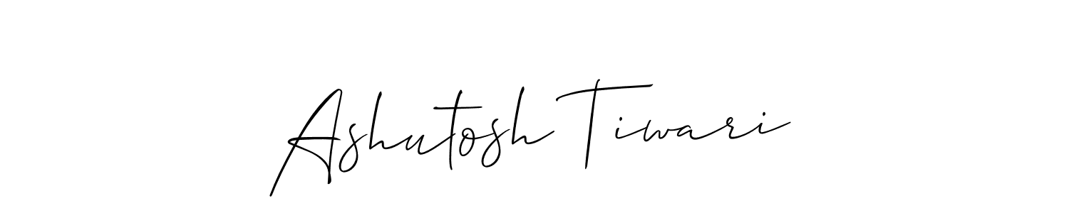 Create a beautiful signature design for name Ashutosh Tiwari. With this signature (Allison_Script) fonts, you can make a handwritten signature for free. Ashutosh Tiwari signature style 2 images and pictures png