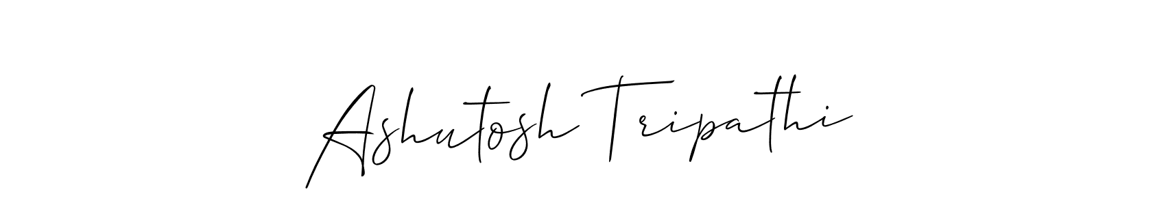 Make a beautiful signature design for name Ashutosh Tripathi. With this signature (Allison_Script) style, you can create a handwritten signature for free. Ashutosh Tripathi signature style 2 images and pictures png