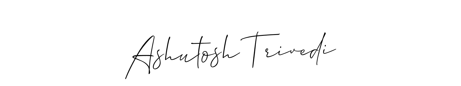 Design your own signature with our free online signature maker. With this signature software, you can create a handwritten (Allison_Script) signature for name Ashutosh Trivedi. Ashutosh Trivedi signature style 2 images and pictures png