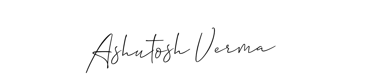 You should practise on your own different ways (Allison_Script) to write your name (Ashutosh Verma) in signature. don't let someone else do it for you. Ashutosh Verma signature style 2 images and pictures png