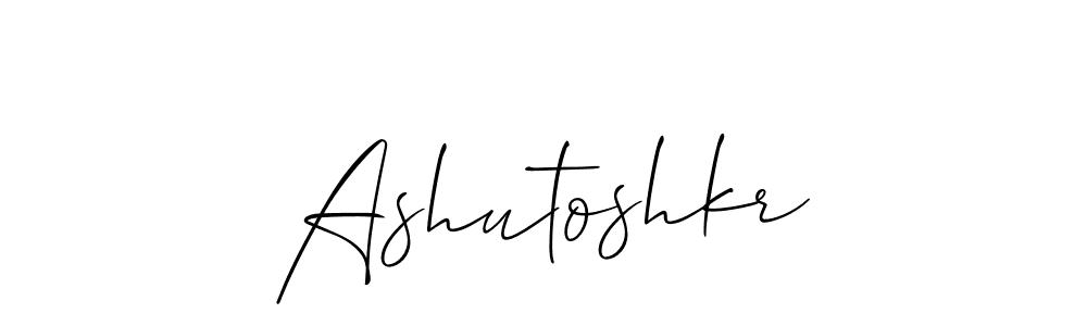 Use a signature maker to create a handwritten signature online. With this signature software, you can design (Allison_Script) your own signature for name Ashutoshkr. Ashutoshkr signature style 2 images and pictures png
