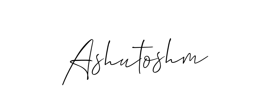 Design your own signature with our free online signature maker. With this signature software, you can create a handwritten (Allison_Script) signature for name Ashutoshm. Ashutoshm signature style 2 images and pictures png