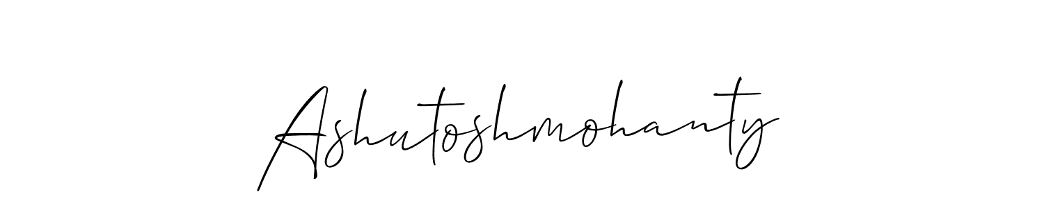 Allison_Script is a professional signature style that is perfect for those who want to add a touch of class to their signature. It is also a great choice for those who want to make their signature more unique. Get Ashutoshmohanty name to fancy signature for free. Ashutoshmohanty signature style 2 images and pictures png