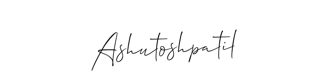 Make a short Ashutoshpatil signature style. Manage your documents anywhere anytime using Allison_Script. Create and add eSignatures, submit forms, share and send files easily. Ashutoshpatil signature style 2 images and pictures png