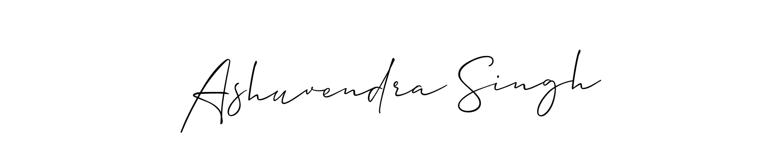 Similarly Allison_Script is the best handwritten signature design. Signature creator online .You can use it as an online autograph creator for name Ashuvendra Singh. Ashuvendra Singh signature style 2 images and pictures png