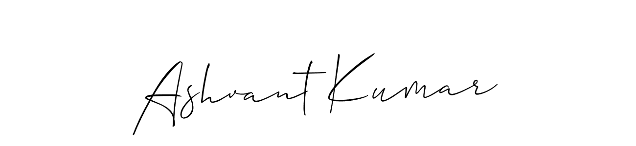 Use a signature maker to create a handwritten signature online. With this signature software, you can design (Allison_Script) your own signature for name Ashvant Kumar. Ashvant Kumar signature style 2 images and pictures png