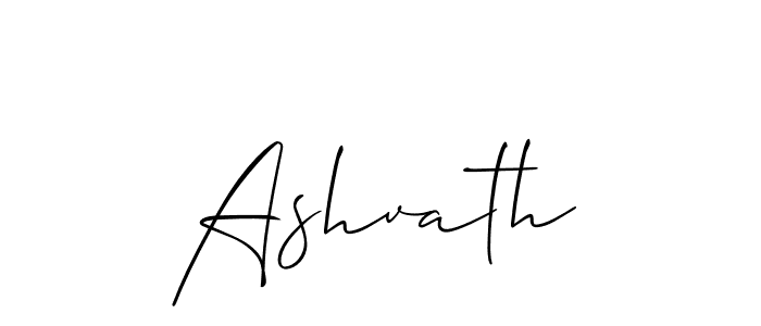 Create a beautiful signature design for name Ashvath. With this signature (Allison_Script) fonts, you can make a handwritten signature for free. Ashvath signature style 2 images and pictures png